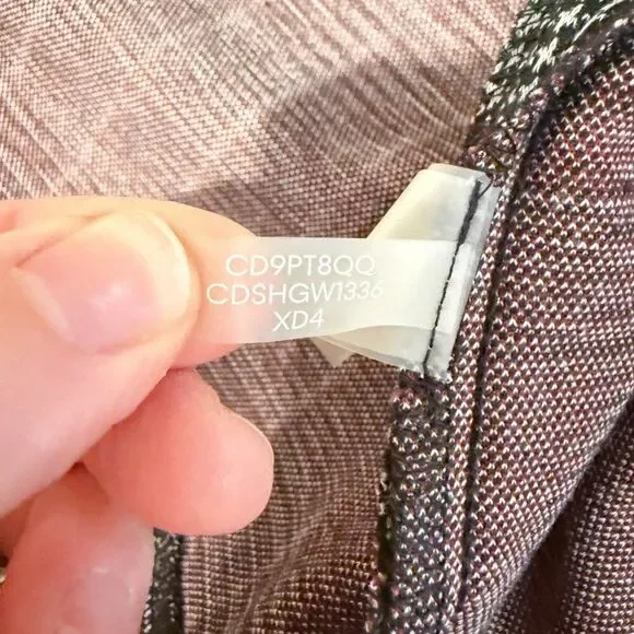 Calvin Klein Black White Houndstooth Plaid Short Sleeve Midi Knee Sheath Dress 8 - Picture 9 of 12